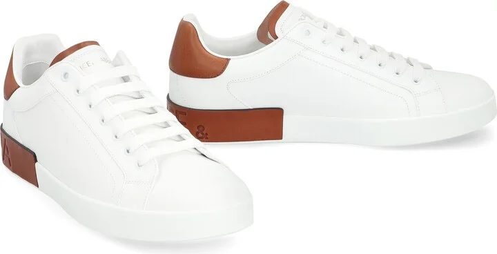 Dolce & Gabbana Portofino Leather Sneakers - Image 3