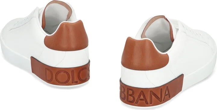 Dolce & Gabbana Portofino Leather Sneakers - Image 4