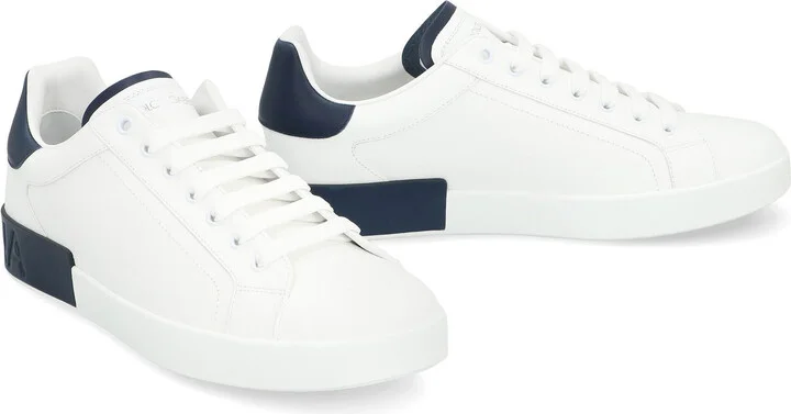 Dolce & Gabbana Portofino Leather Sneakers - Image 3
