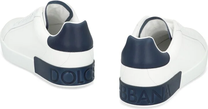 Dolce & Gabbana Portofino Leather Sneakers - Image 4