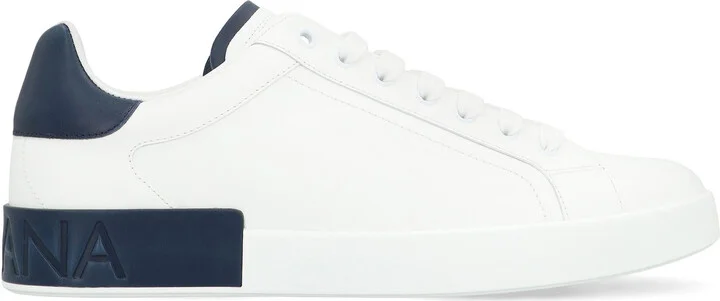 Dolce & Gabbana Portofino Leather Sneakers - Image 2