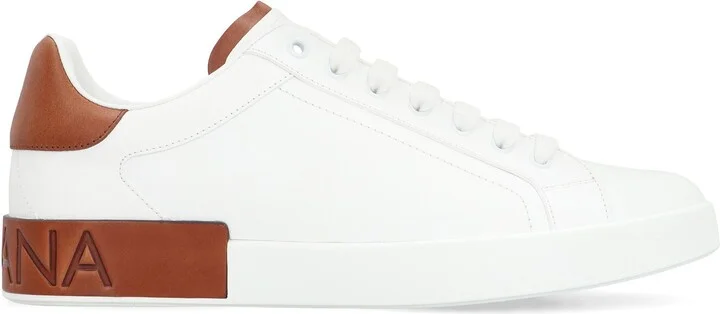 Dolce & Gabbana Portofino Leather Sneakers - Image 2