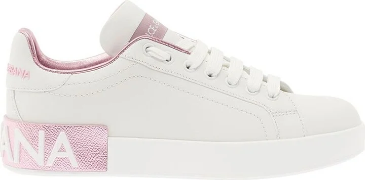 Dolce & Gabbana Portofino Leather Sneakers - Image 2