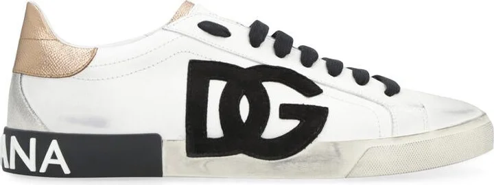 Dolce & Gabbana Portofino Leather Sneakers