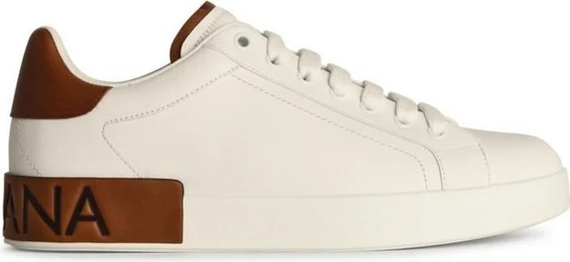 Dolce & Gabbana Portofino Logo Debossed Sneakers