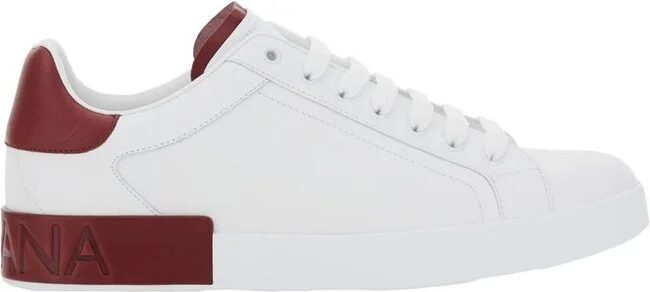 Dolce & Gabbana Portofino Logo Debossed Sneakers