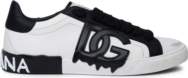 Dolce & Gabbana Portofino Logo Patch Sneakers