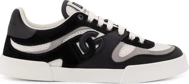 Dolce & Gabbana Portofino Logo Patch Sneakers