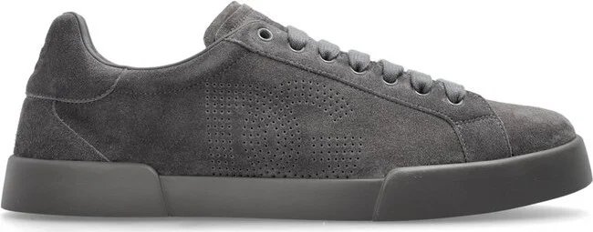 Dolce & Gabbana Portofino Logo Perforated Sneakers