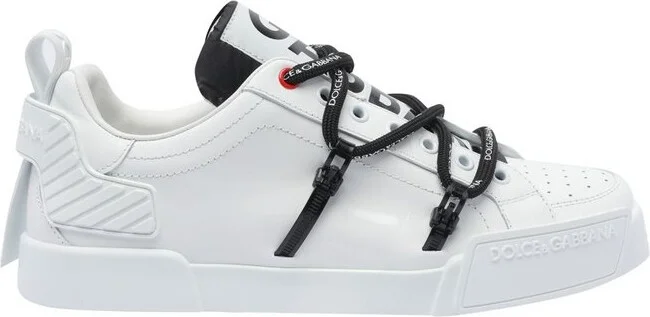Dolce & Gabbana Portofino Logo Printed Sneakers