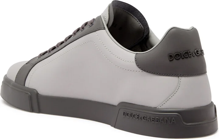 Dolce & Gabbana Portofino Panelled Leather Sneakers - Image 2