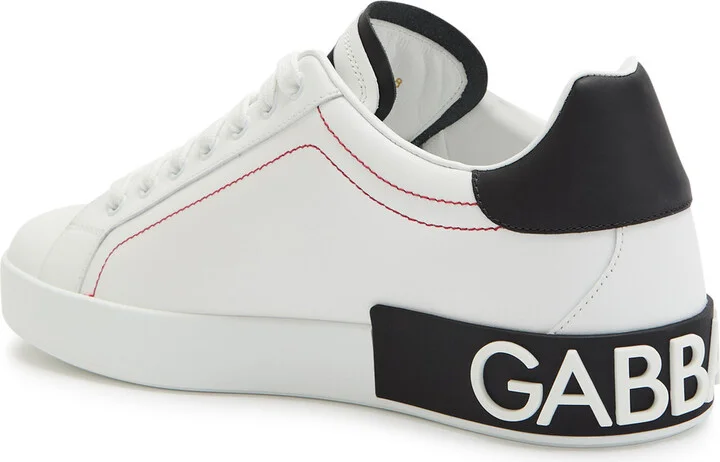 Dolce & Gabbana Portofino Panelled Leather Sneakers - Image 2