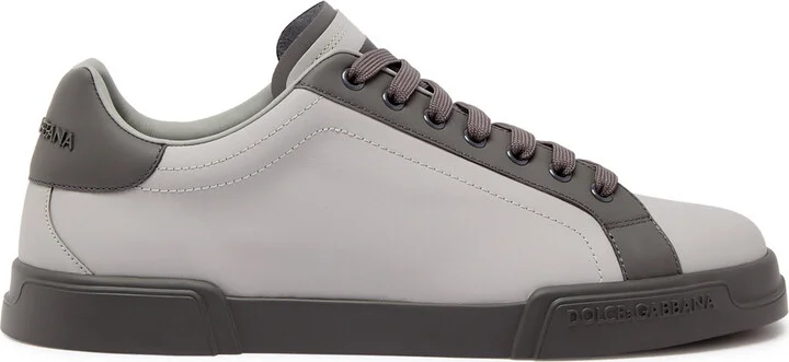 Dolce & Gabbana Portofino Panelled Leather Sneakers