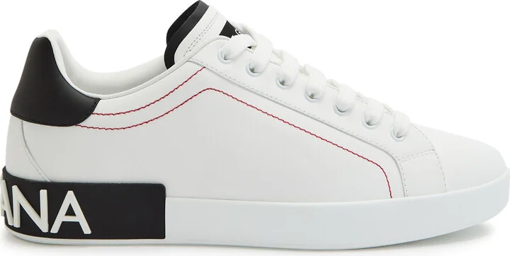 Dolce & Gabbana Portofino Panelled Leather Sneakers