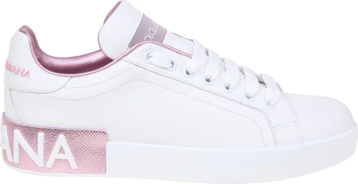 Dolce & Gabbana Portofino Sneakers In Nappa Leather
