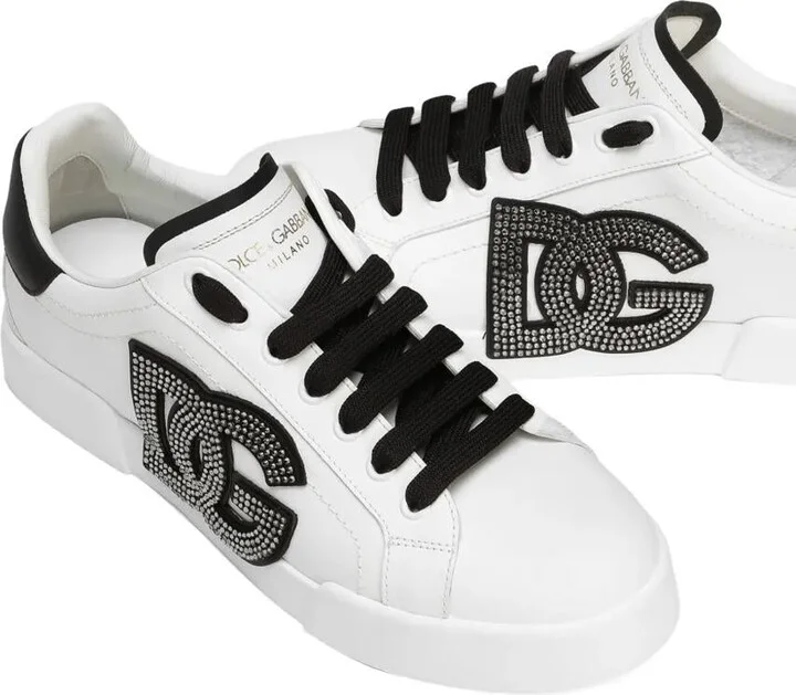 Dolce & Gabbana Portofino Sneakers With Rhinestones - Image 4
