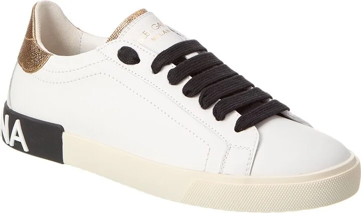 Dolce & Gabbana Portofino Vintage Leather Sneaker