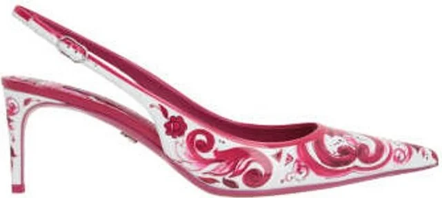 Dolce & Gabbana Printed Slingback Pumps