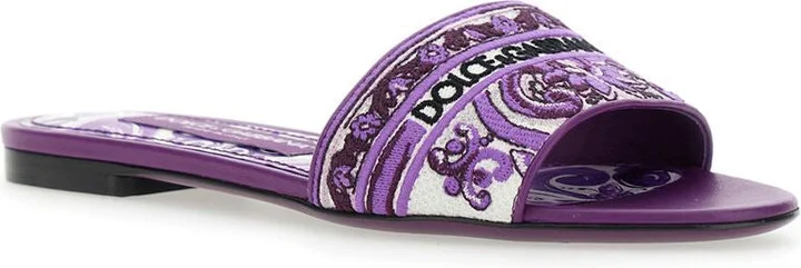 Dolce & Gabbana Purple Flats - Image 2