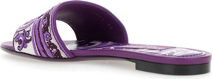 Dolce & Gabbana Purple Flats - Image 3