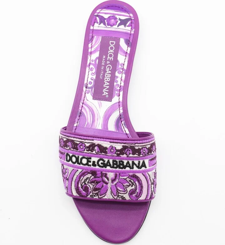 Dolce & Gabbana Purple Flats - Image 4