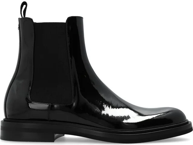 Dolce & Gabbana Round Toe Ankle Boots