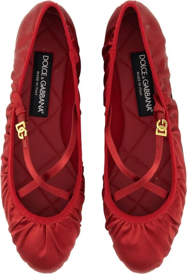 Dolce & Gabbana Satin Ballerina - Image 3