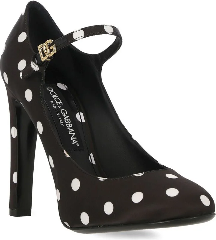 Dolce & Gabbana Satin Mary Jane Pumps - Image 2