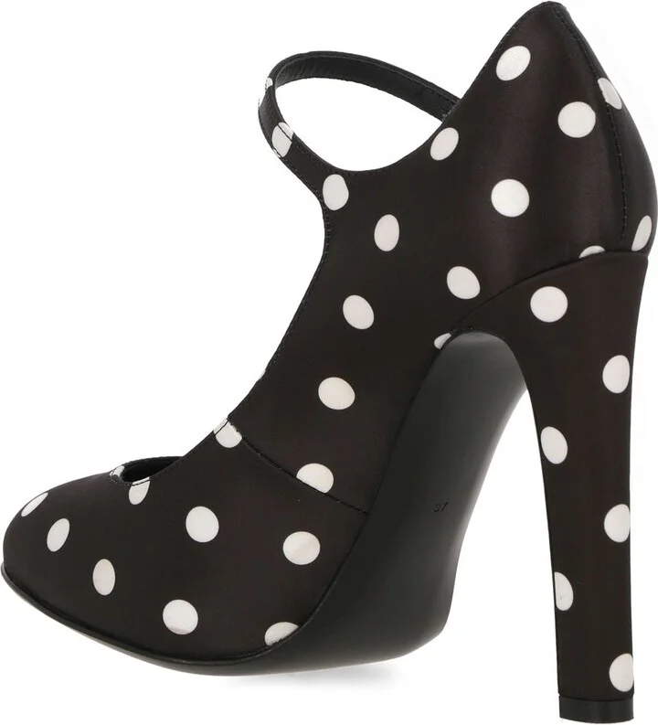 Dolce & Gabbana Satin Mary Jane Pumps - Image 3