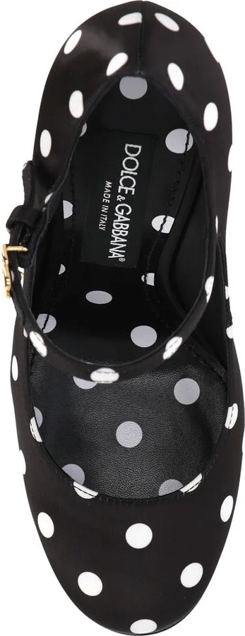Dolce & Gabbana Satin Mary Jane Pumps - Image 4