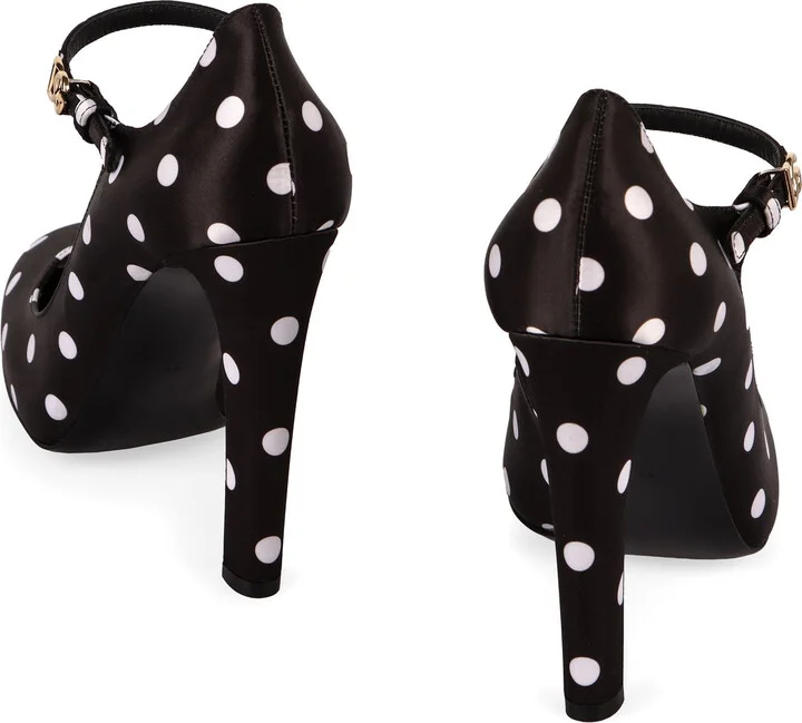 Dolce & Gabbana Satin Mary Jane Pumps - Image 8