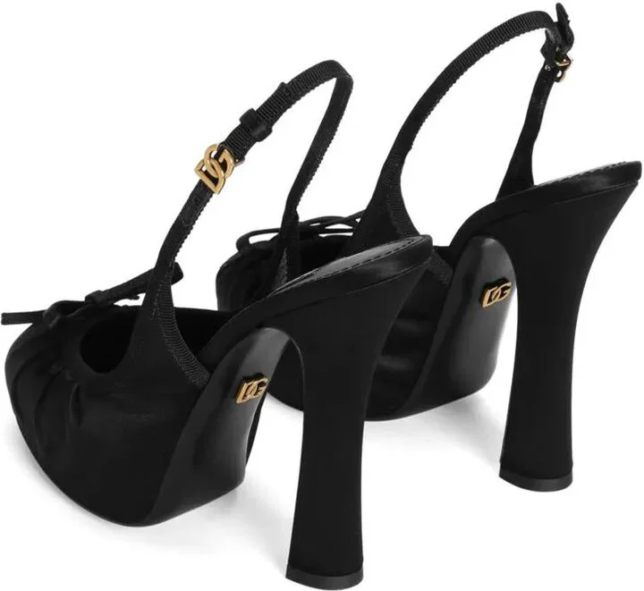 Dolce & Gabbana Satin Pumps - Image 3