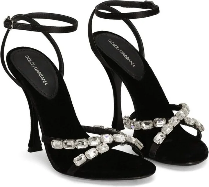 Dolce & Gabbana Satin Sandals - Image 2