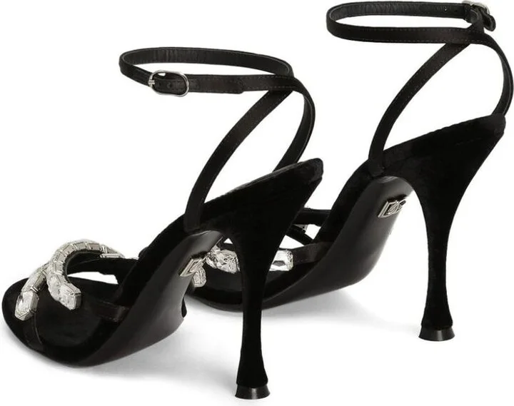 Dolce & Gabbana Satin Sandals - Image 3