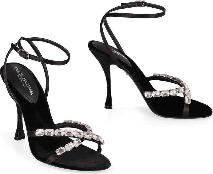 Dolce & Gabbana Satin Sandals - Image 6