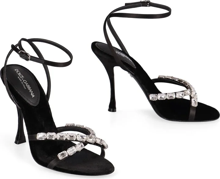 Dolce & Gabbana Satin Sandals - Image 3