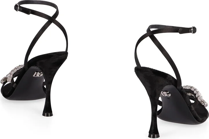 Dolce & Gabbana Satin Sandals - Image 4