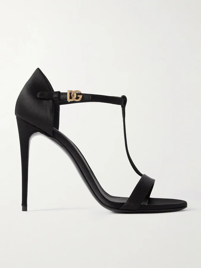 Dolce & Gabbana - Satin Sandals - Black
