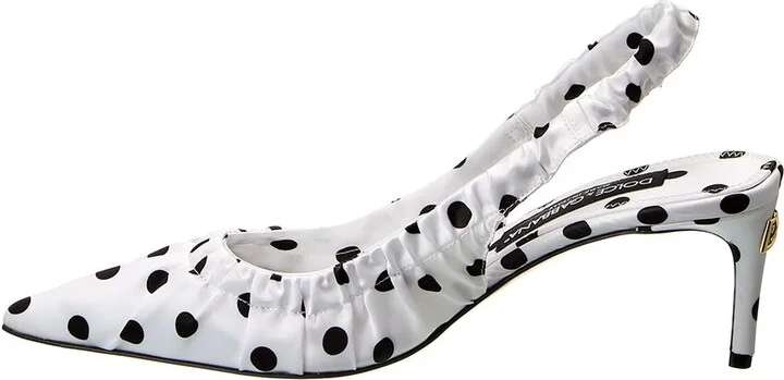 Dolce & Gabbana Satin Slingback Pump - Image 2