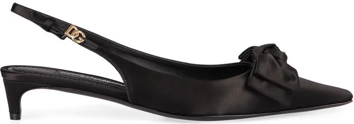 Dolce & Gabbana Satin Slingback Pumps