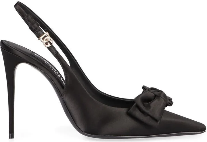 Dolce & Gabbana Satin Slingback Pumps
