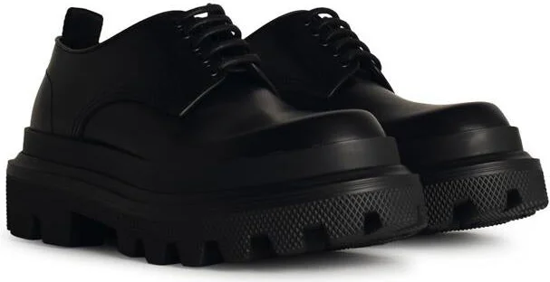 Dolce & Gabbana Scarpa 'Derby' In Matt Black Leather - Image 2