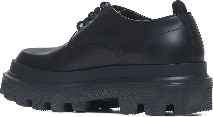 Dolce & Gabbana Scarpa 'Derby' In Matt Black Leather - Image 3