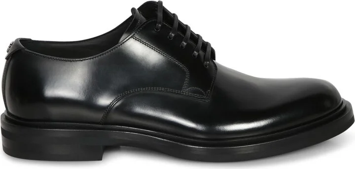 Dolce & Gabbana Scarpa 'Derby' In Shiny Black Leather