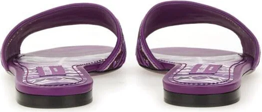 Dolce & Gabbana Slide Sandal With Embroidery - Image 3