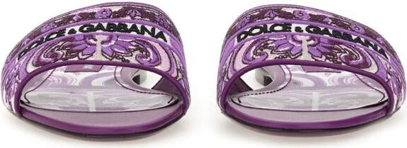 Dolce & Gabbana Slide Sandal With Embroidery - Image 4