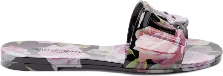Dolce & Gabbana Slide Sandals With Print