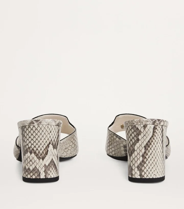 Dolce & Gabbana Snakeskin Abaya Sandals 60 - Image 4