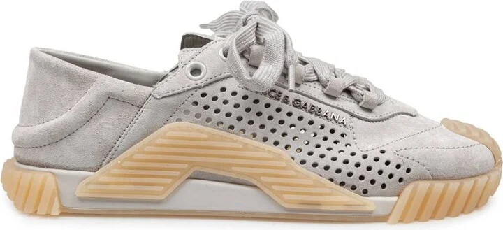 Dolce & Gabbana Sneaker Ns1 Slip-On Is Made Of Suede With Perforations
