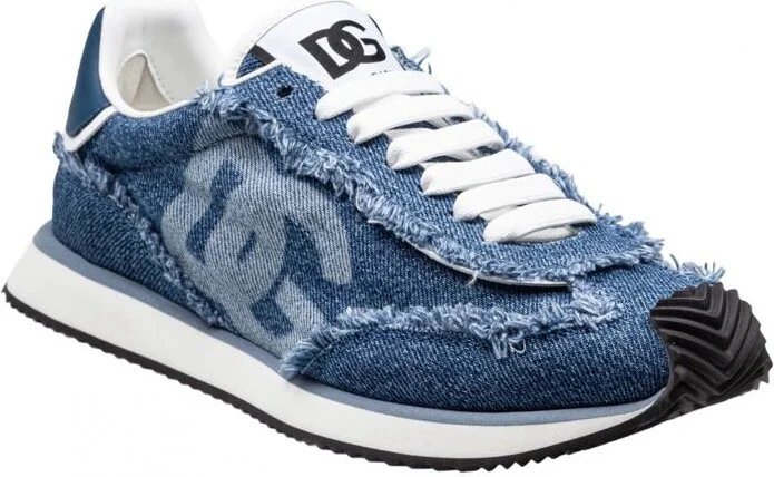 Dolce & Gabbana Sneakers In Denim And Nappa - Image 2